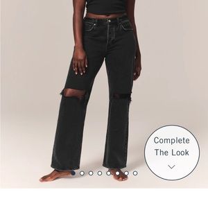 Abercrombie & Fitch Curvy Love Low Rise 90s Baggy Jean